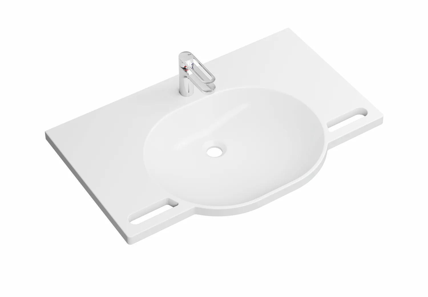Set-Waschtisch und Armatur 85 × 41,5 × 11 cm Set-Waschtisch und Armatur 85 × 41,5 × 11 cm