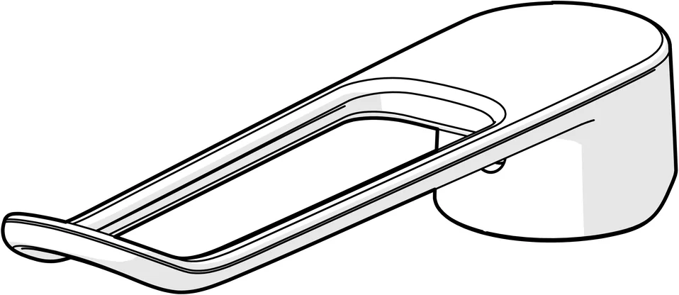 HansaCLINICA Bügelhebel HansaCLINICA 4524 lang L=180 Chrom