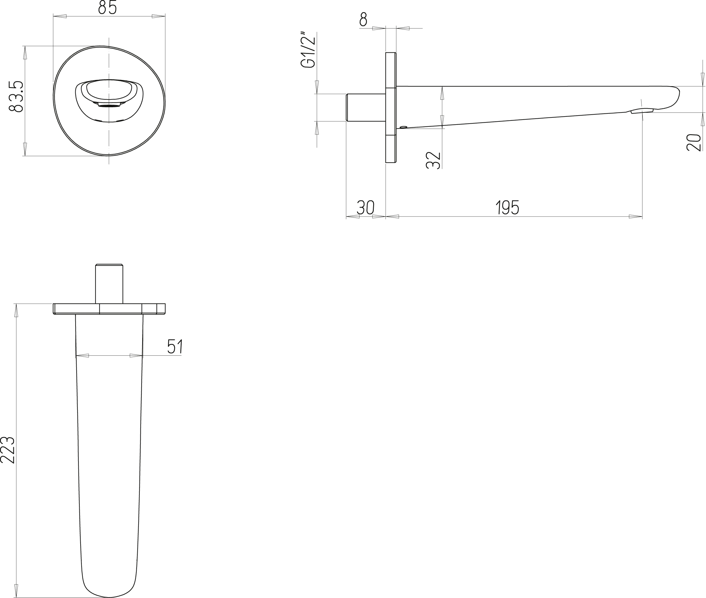 Villeroy & Boch Badewannenauslauf Antao, Brushed Nickel Matt, 84 x 85 x 223 mm, Wandmontage, SmartPressure Technologie Villeroy & Boch Badewannenauslauf Antao, Brushed Nickel Matt, 84 x 85 x 223 mm, Wandmontage, SmartPressure Technologie