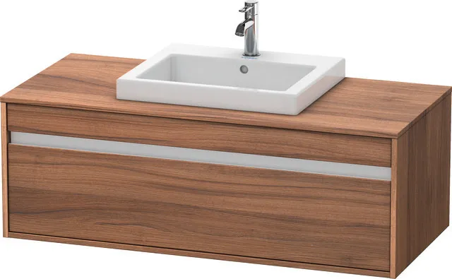 Duravit Waschtischunterschrank wandhängend „Ketho“ 120 × 42,6 × 55 cm Nussbaum Natur