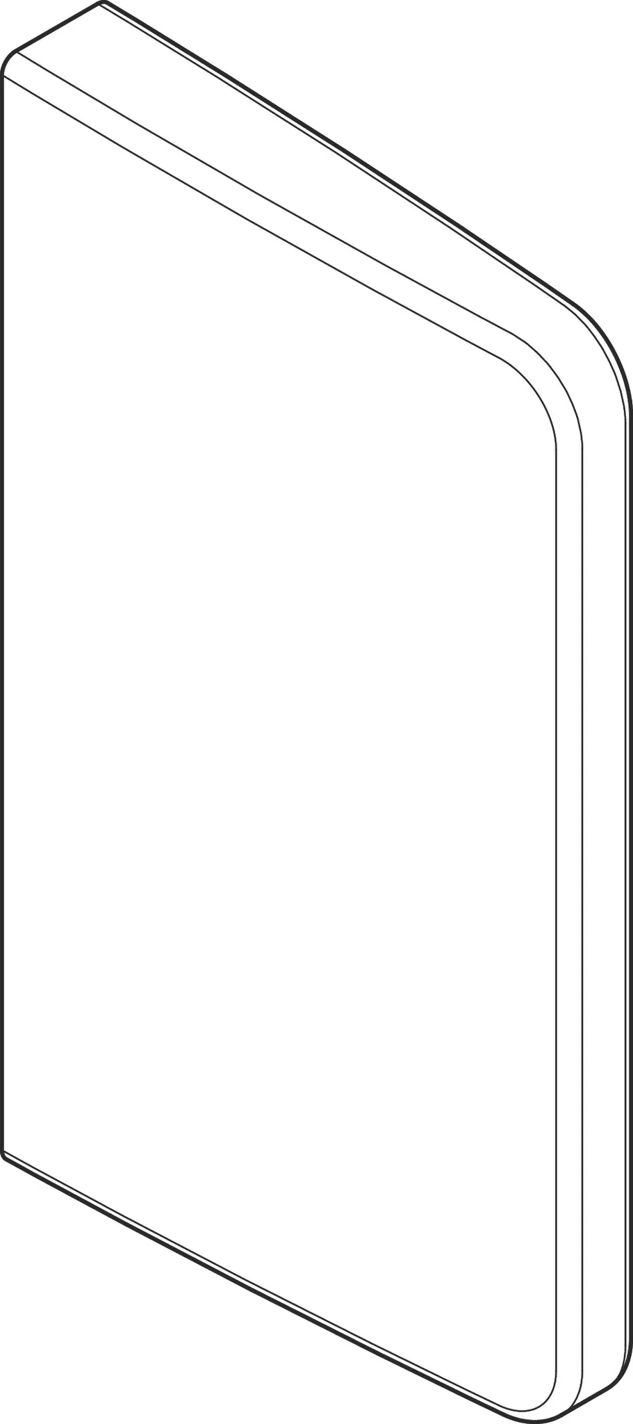 Hansgrohe EluPura Original Q Urinaltrennwand, Weiß