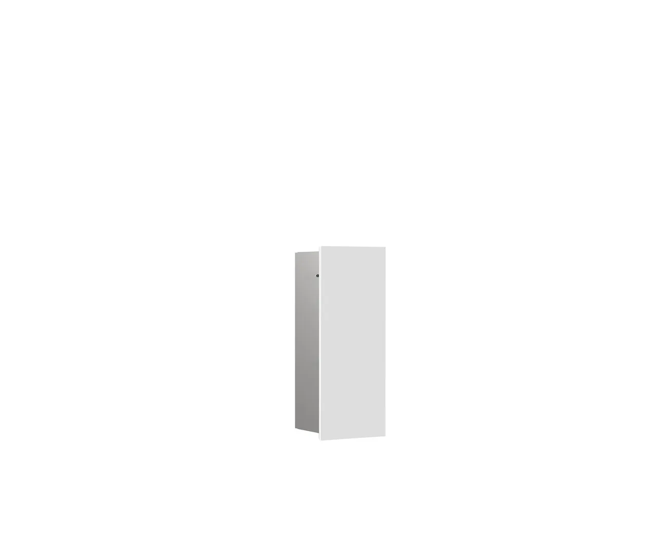 Bürstengarnitur-Modul asis pure Türanschlag rechts, Unterputz, 435mm, alpinweiss matt Bürstengarnitur-Modul asis pure Türanschlag rechts, Unterputz, 435mm, alpinweiss matt