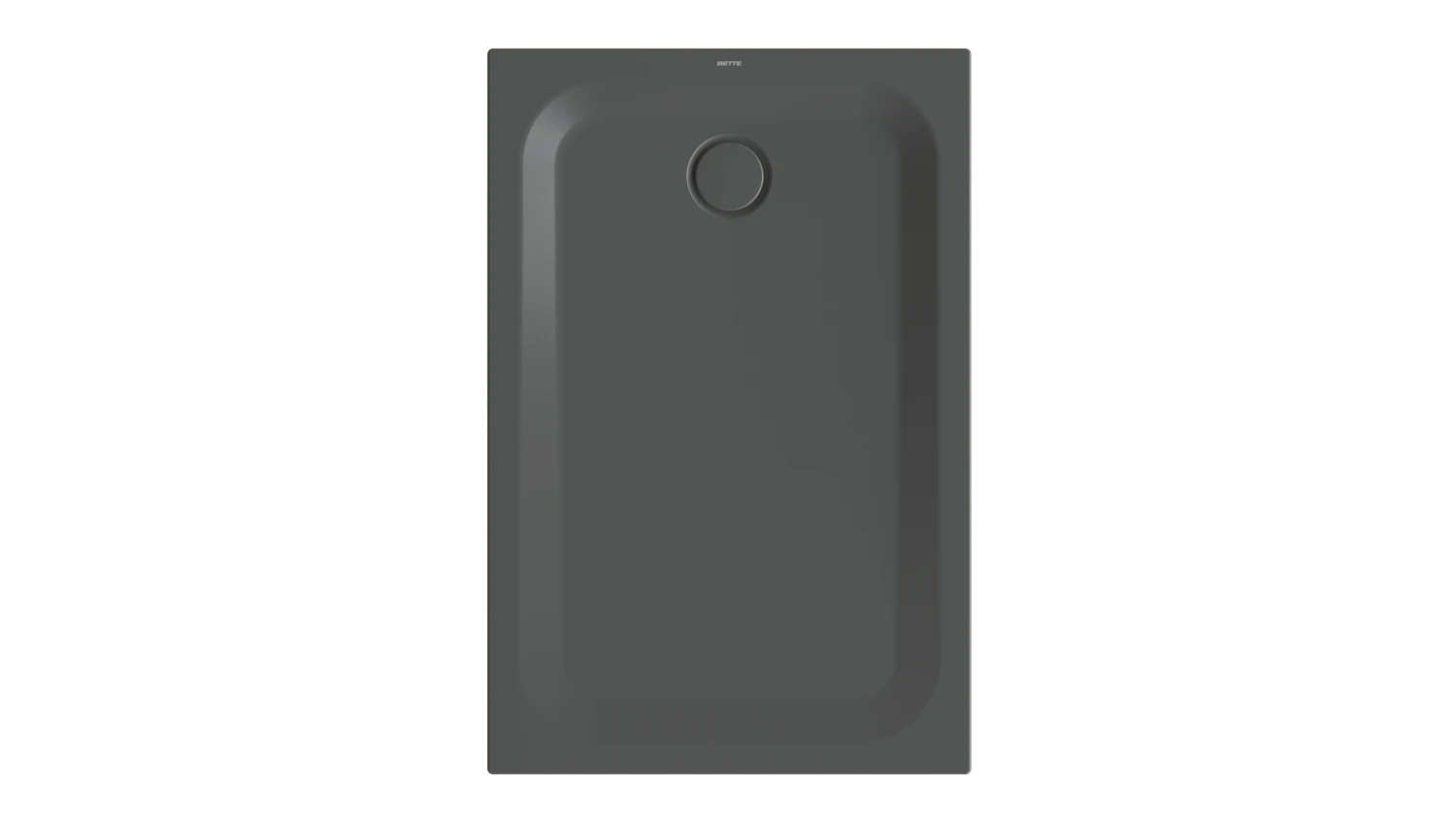 Bette rechteck Duschwanne „BetteUltra“ 1200 × 800 mm ohne Oberflächenbeschichtung, ohne Oberflächenveredelung, mit Wannenträger, in Slate