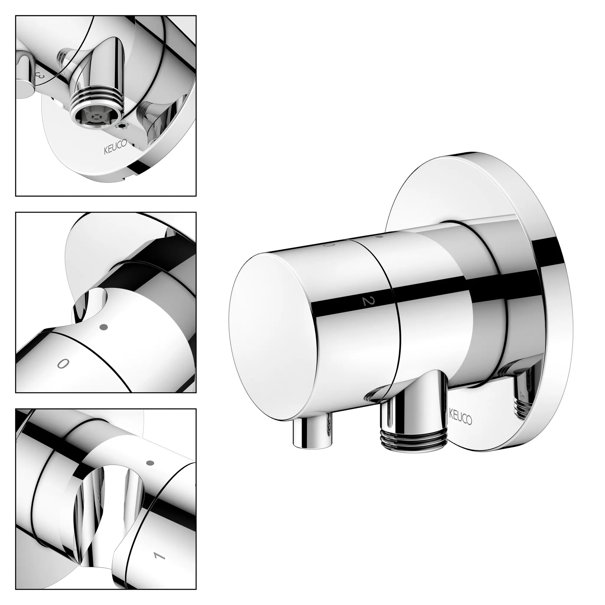 IXMO 59549011201 3-Wege Ab- u. Umstellventil UP mit Schlauchanschl./Brauseh. IXMO Comfort, rund verchromt IXMO 59549011201 3-Wege Ab- u. Umstellventil UP mit Schlauchanschl./Brauseh. IXMO Comfort, rund verchromt