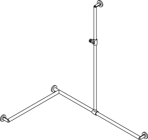 HEWI Haltegriff Ausführung links „System 900“ in Anthrazitgrau HEWI Haltegriff Ausführung links „System 900“ in Anthrazitgrau
