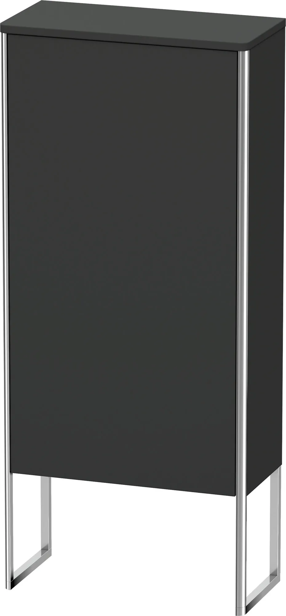 Duravit Halbhochschrank „XSquare“ 50 × 113,6 × 23,6 cm Graphit Supermatt