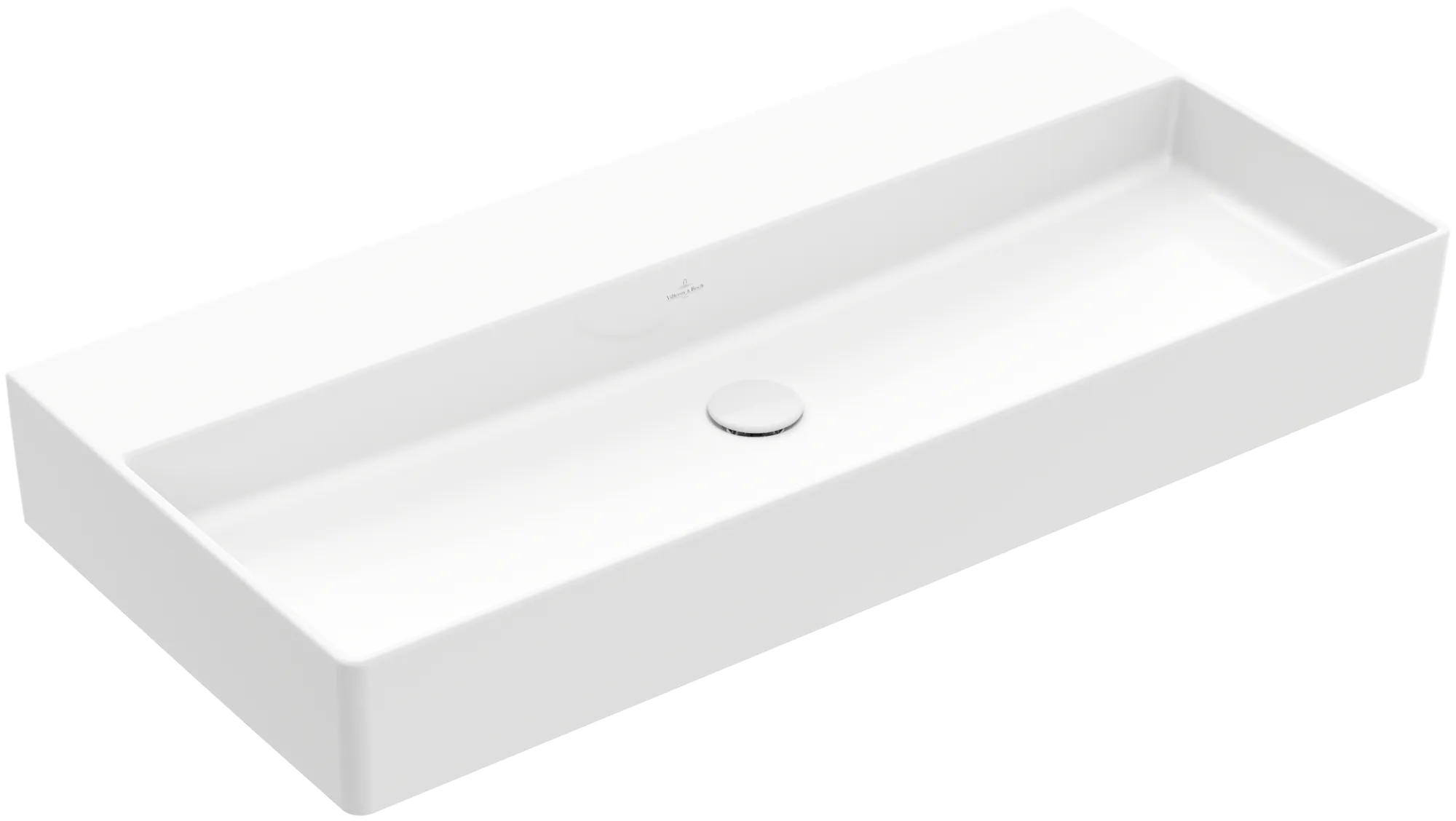 Villeroy & Boch Wandwaschtisch aus TitanCeram geschliffen „Memento 2.0“ 1000 × 470 × 135 mm, ohne Hahnlochbohrung in Weiß Alpin Villeroy & Boch Wandwaschtisch aus TitanCeram geschliffen „Memento 2.0“ 1000 × 470 × 135 mm, ohne Hahnlochbohrung in Weiß Alpin