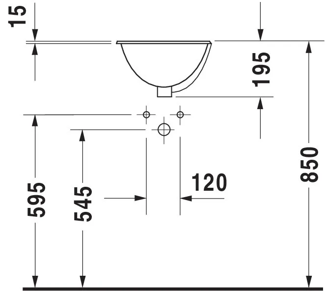 Einbauwaschtisch Architec Bali 335 mm EB v.ob.,m.ÜL,o.HLB,u.glasiert,weiß Einbauwaschtisch Architec Bali 335 mm EB v.ob.,m.ÜL,o.HLB,u.glasiert,weiß