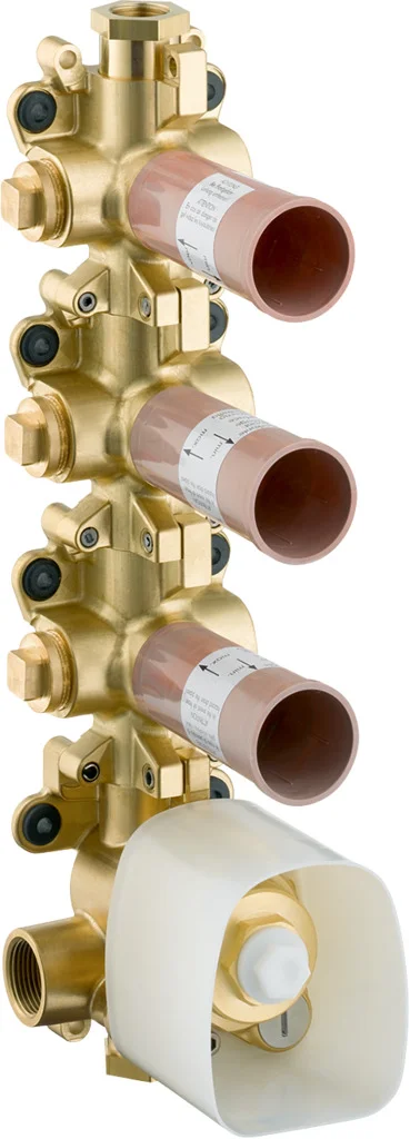 Hansgrohe AXOR ShowerSolutions Thermostatmodul Unterputz 360/120, Anschluss links/rechts, DN20, 59 l/min Durchfluss, Spindelventile, horizontale/vertikale Montage Hansgrohe AXOR ShowerSolutions Thermostatmodul Unterputz 360/120, Anschluss links/rechts, DN20, 59 l/min Durchfluss, Spindelventile, horizontale/vertikale Montage