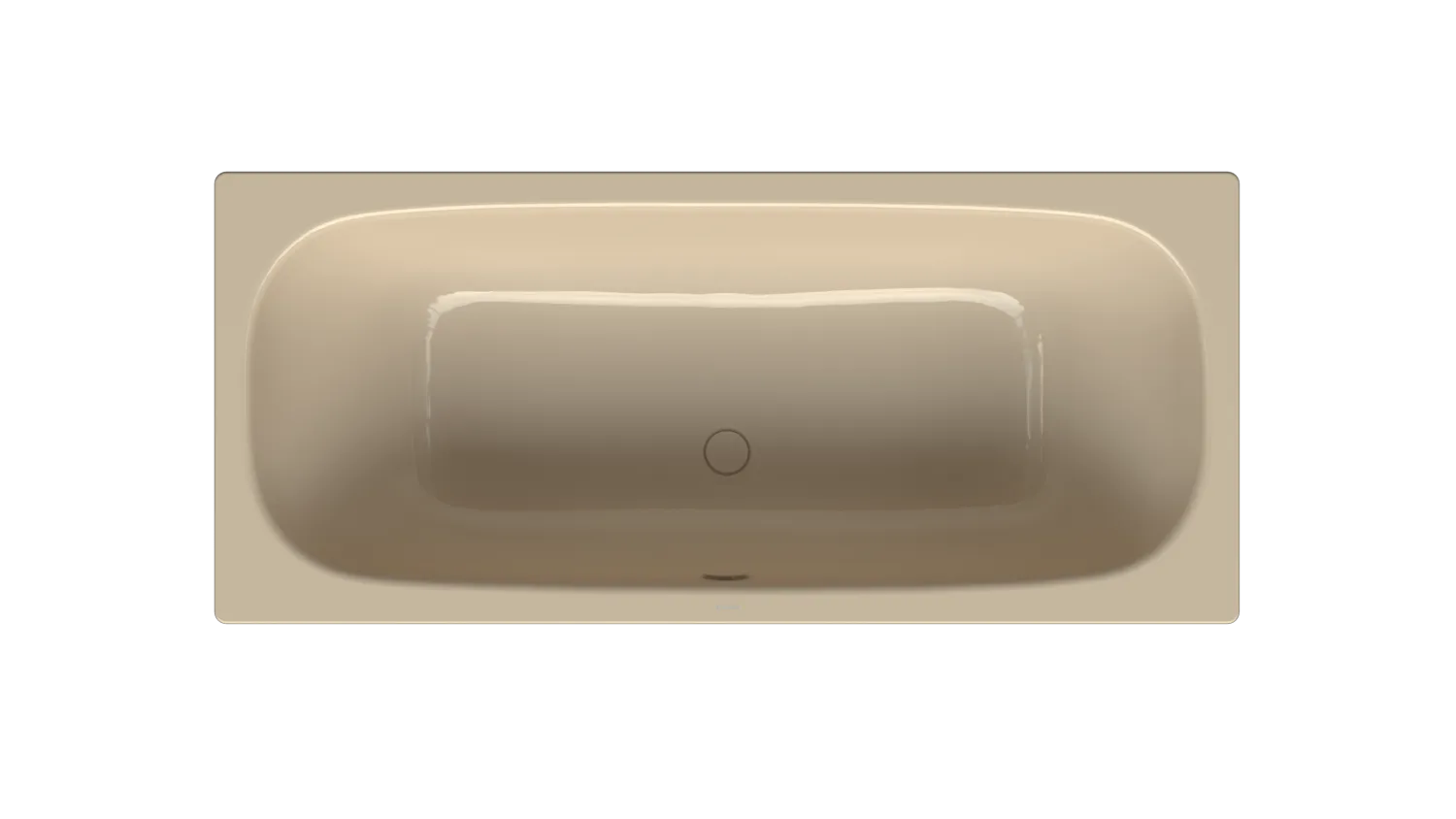 Bette BetteDuett Badewanne Rechteck 1700x750 mm Bahama beige glasierter Titan-Stahl Einbau Unterbau 2-Sitzer 30 mm Randhöhe