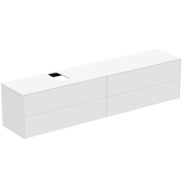 Ideal Standard Waschtischunterschrank „Conca“ 238,7 × 55 × 50,5 cm Weiß matt lackiert Ideal Standard Waschtischunterschrank „Conca“ 238,7 × 55 × 50,5 cm Weiß matt lackiert
