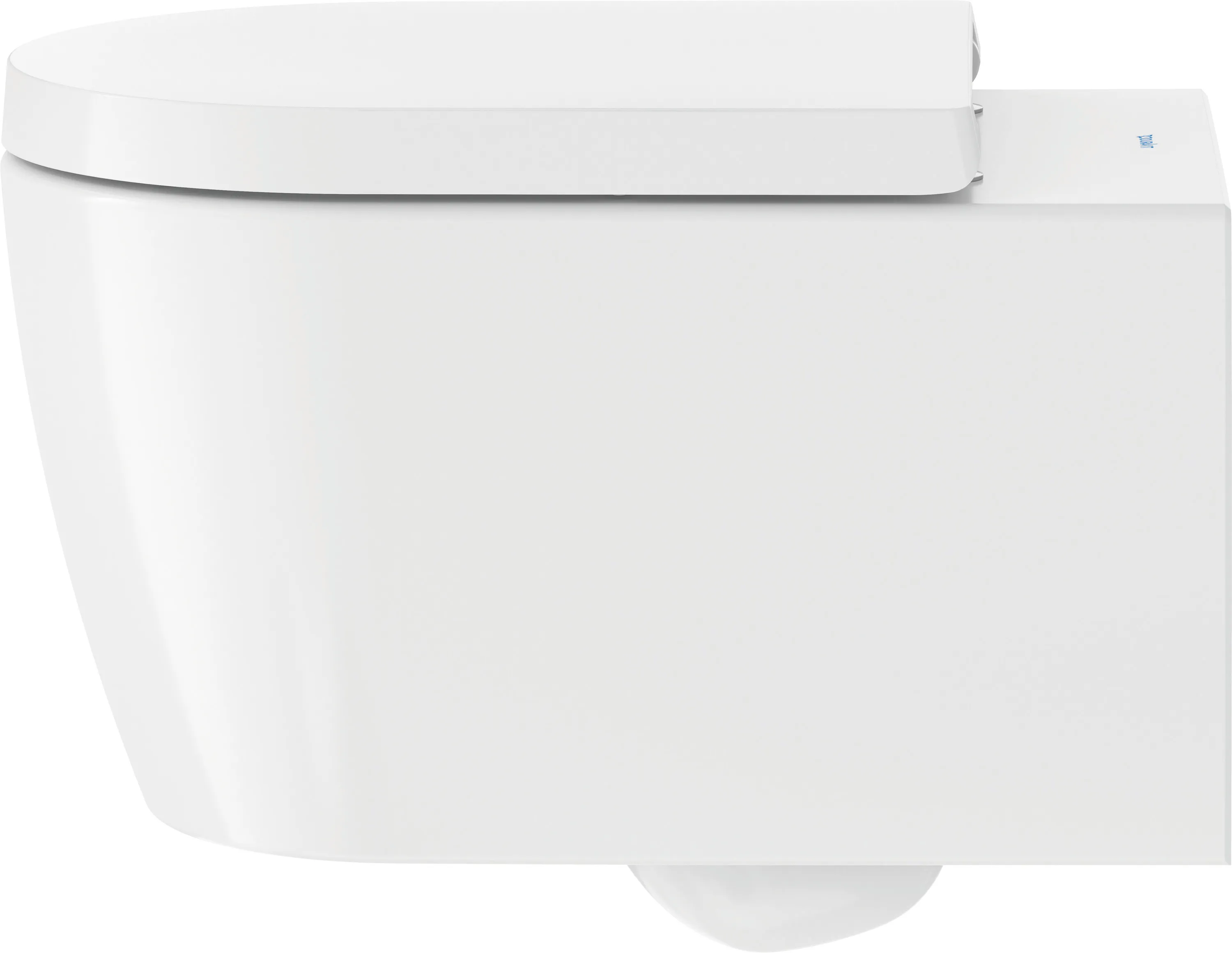 Duravit Wand-Tiefspül-WC inkl. WC-Sitz „ME by Starck“ 37,35 × 57 × 39,5 cm, Befestigung sichtbar, ohne Spülrand