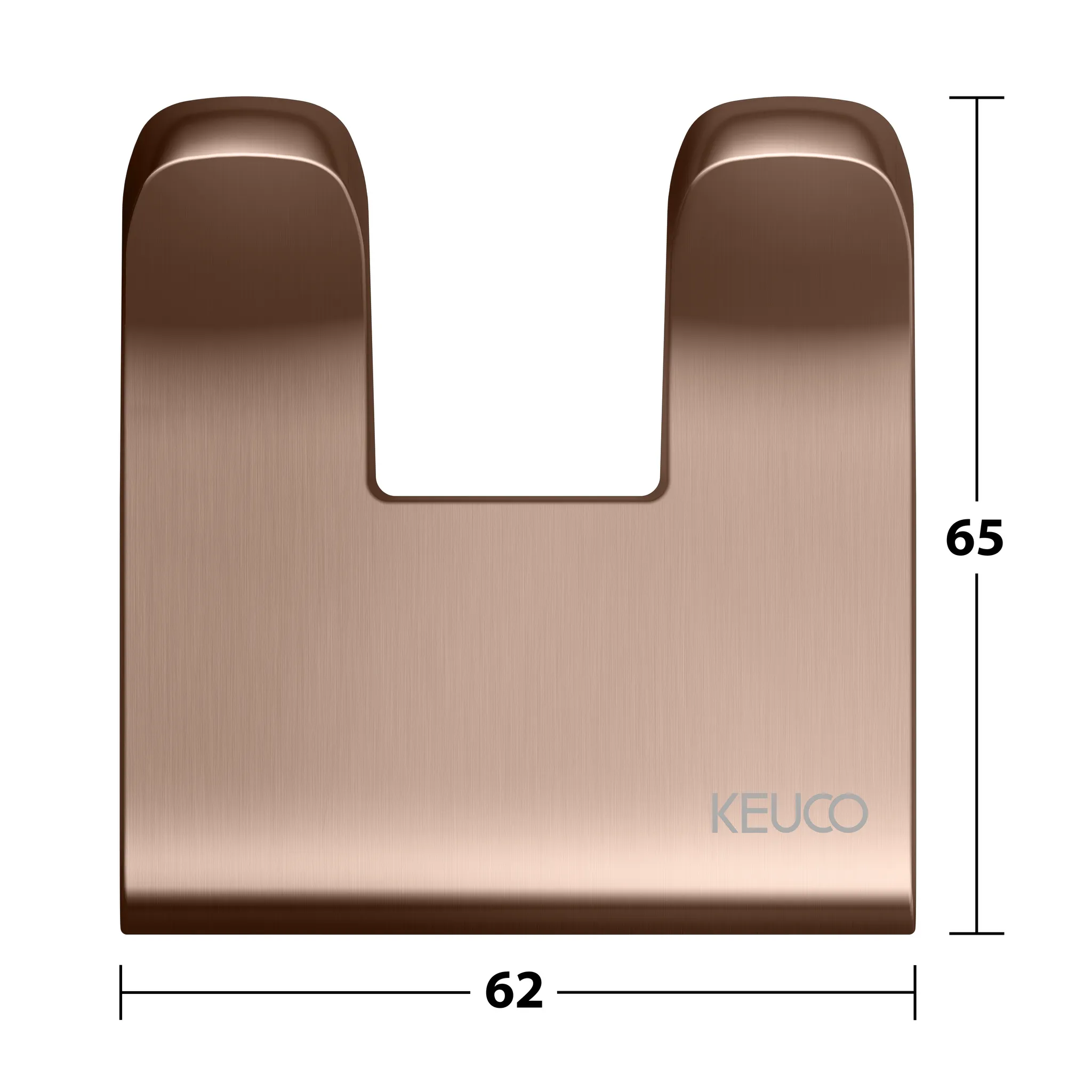 Collection Moll Handtuchhaken doppelt Rotgold gebürstet Collection Moll Handtuchhaken doppelt Rotgold gebürstet