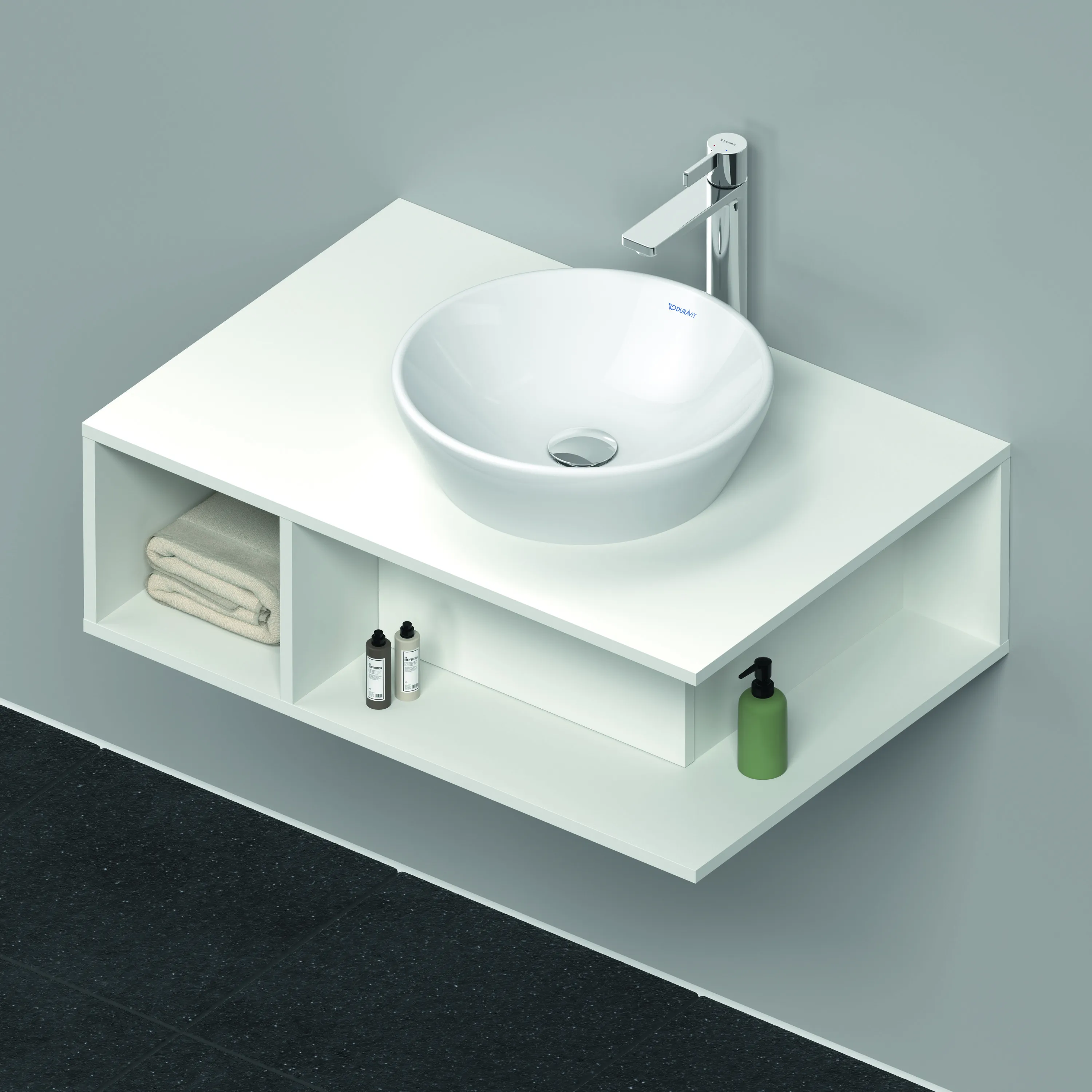 Duravit Waschtischunterschrank wandhängend „D-Neo“ 80 × 26 × 55 cm Weiß Matt Duravit Waschtischunterschrank wandhängend „D-Neo“ 80 × 26 × 55 cm Weiß Matt