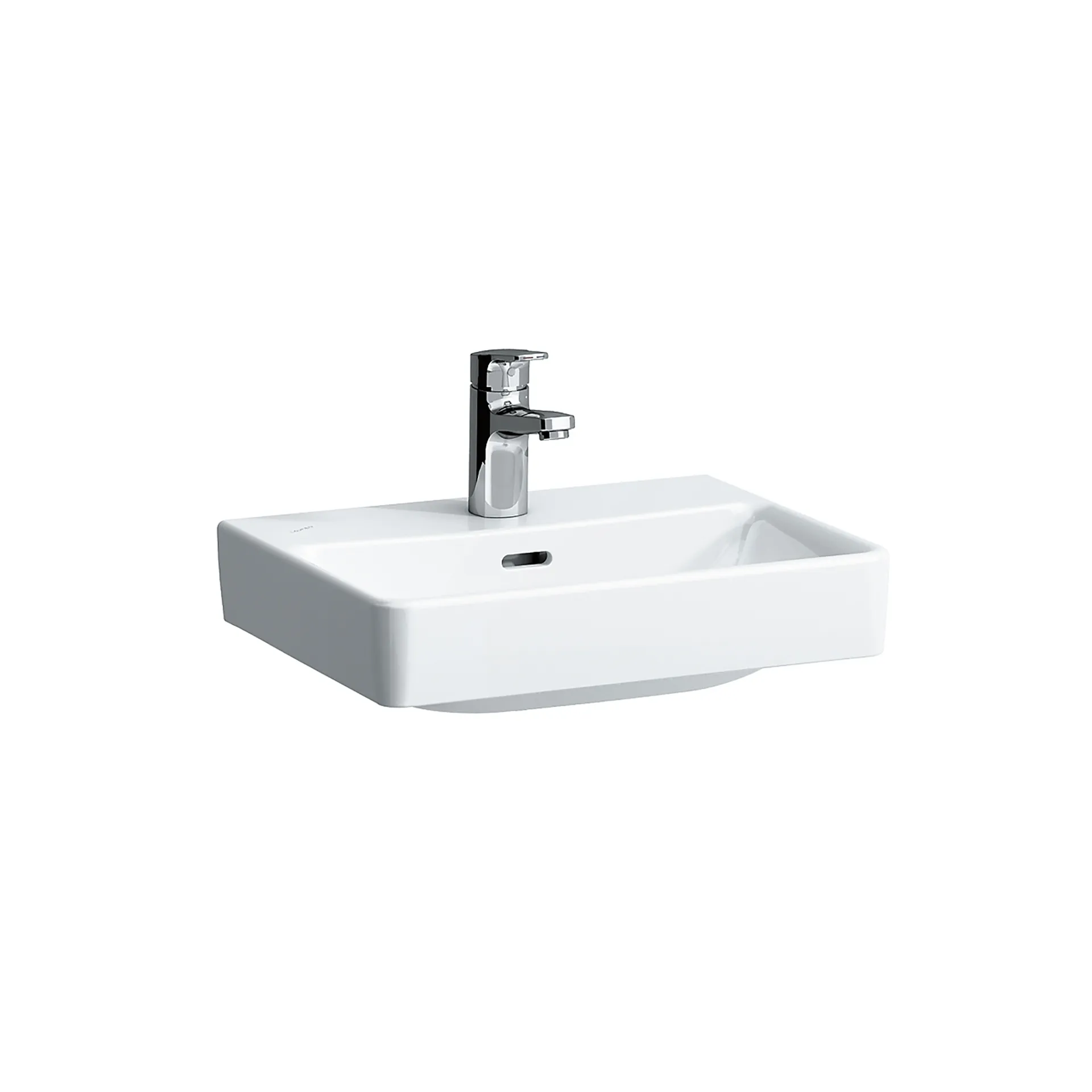 Aufsatzhandwaschbecken PRO S 340x450x145 1 Hahnloch mit Überlauf weiß Aufsatzhandwaschbecken PRO S 340x450x145 1 Hahnloch mit Überlauf weiß