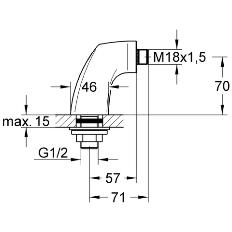 Standanschluss 12084, für Florida-Batterien, weiß