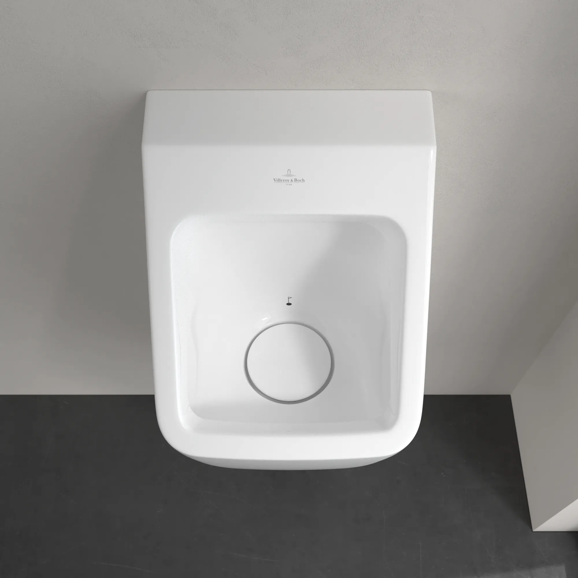 Urinal „Architectura“, Befestigung verdeckt, Zulauf verdeckt, mit Zielobjekt 32,5 × 68 × 35,5 cm in Weiß Alpin Urinal „Architectura“, Befestigung verdeckt, Zulauf verdeckt, mit Zielobjekt 32,5 × 68 × 35,5 cm in Weiß Alpin