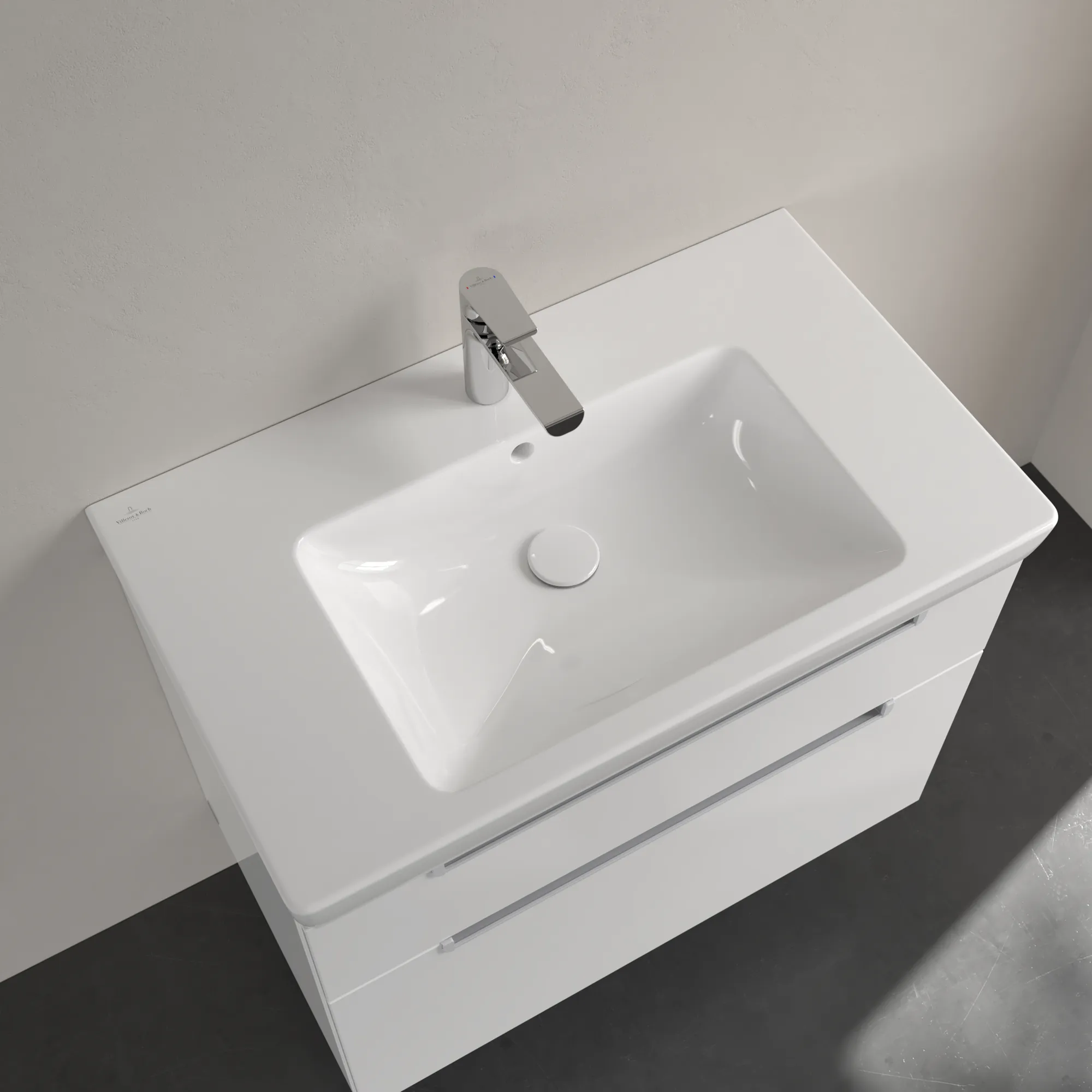 Villeroy & Boch Wandwaschtisch „Subway 2.0“ 800 × 475 × 175 mm, für Becken mittig, mit Hahnlochbohrung, Hahnlochposition mittig, mit Hahnlochbank in Weiß Alpin Villeroy & Boch Wandwaschtisch „Subway 2.0“ 800 × 475 × 175 mm, für Becken mittig, mit Hahnlochbohrung, Hahnlochposition mittig, mit Hahnlochbank in Weiß Alpin