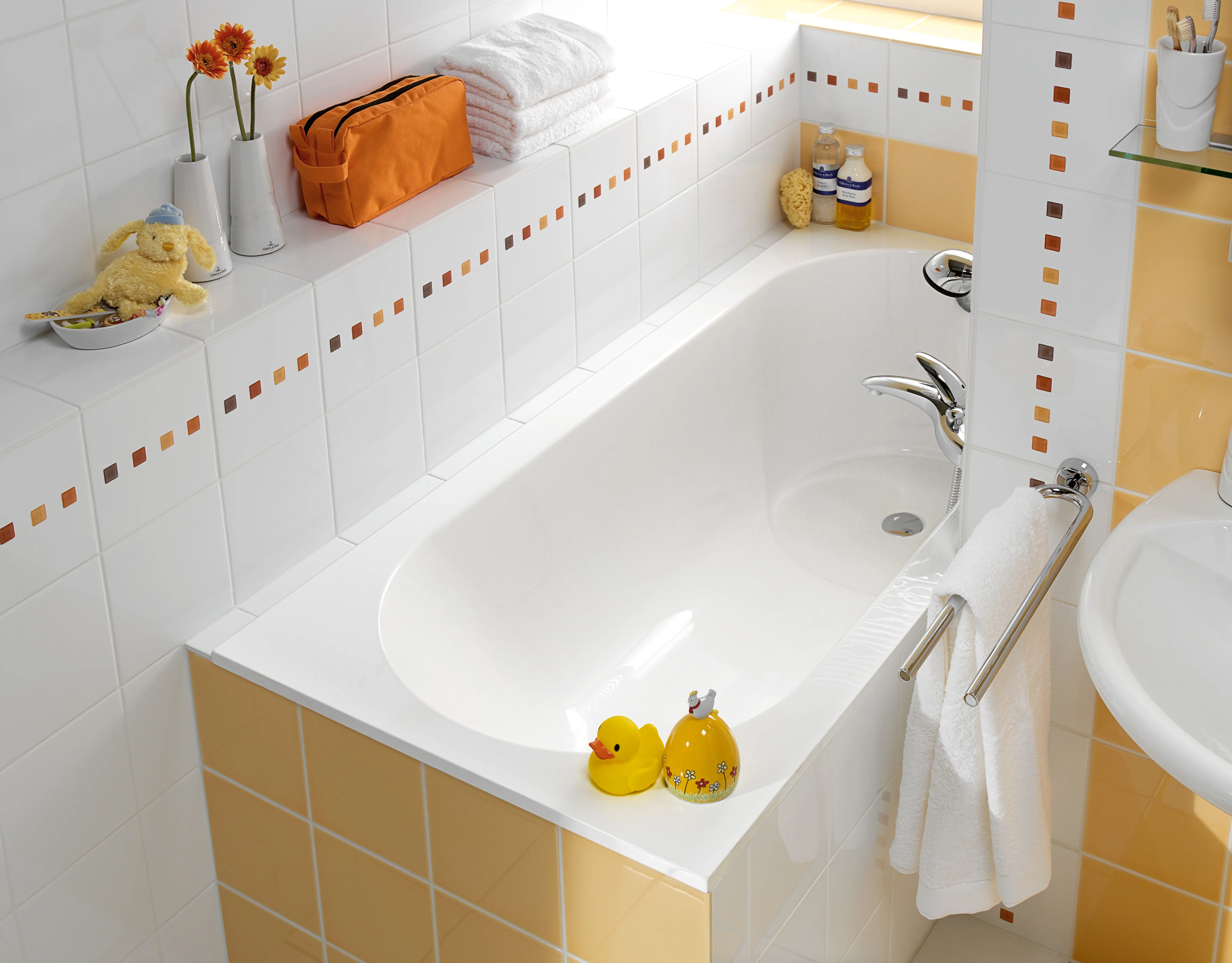 Villeroy & Boch Badewanne „Libra“ rechteck 180 × 80 cm, Fußablauf in Weiß Alpin Villeroy & Boch Badewanne „Libra“ rechteck 180 × 80 cm, Fußablauf in Weiß Alpin
