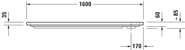 Duravit rechteck Duschwanne „D-Code“ 160 × 70 cm mit Antislip Duravit rechteck Duschwanne „D-Code“ 160 × 70 cm mit Antislip