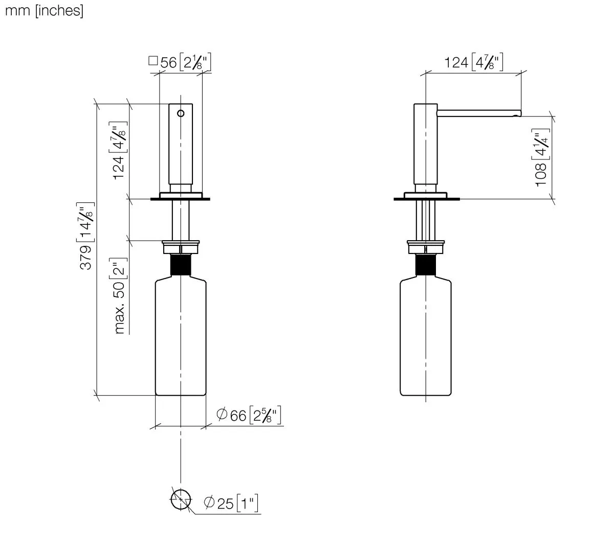 Spender mit Rosette SERIENNEUTRAL Chrom 82439970 Spender mit Rosette SERIENNEUTRAL Chrom 82439970