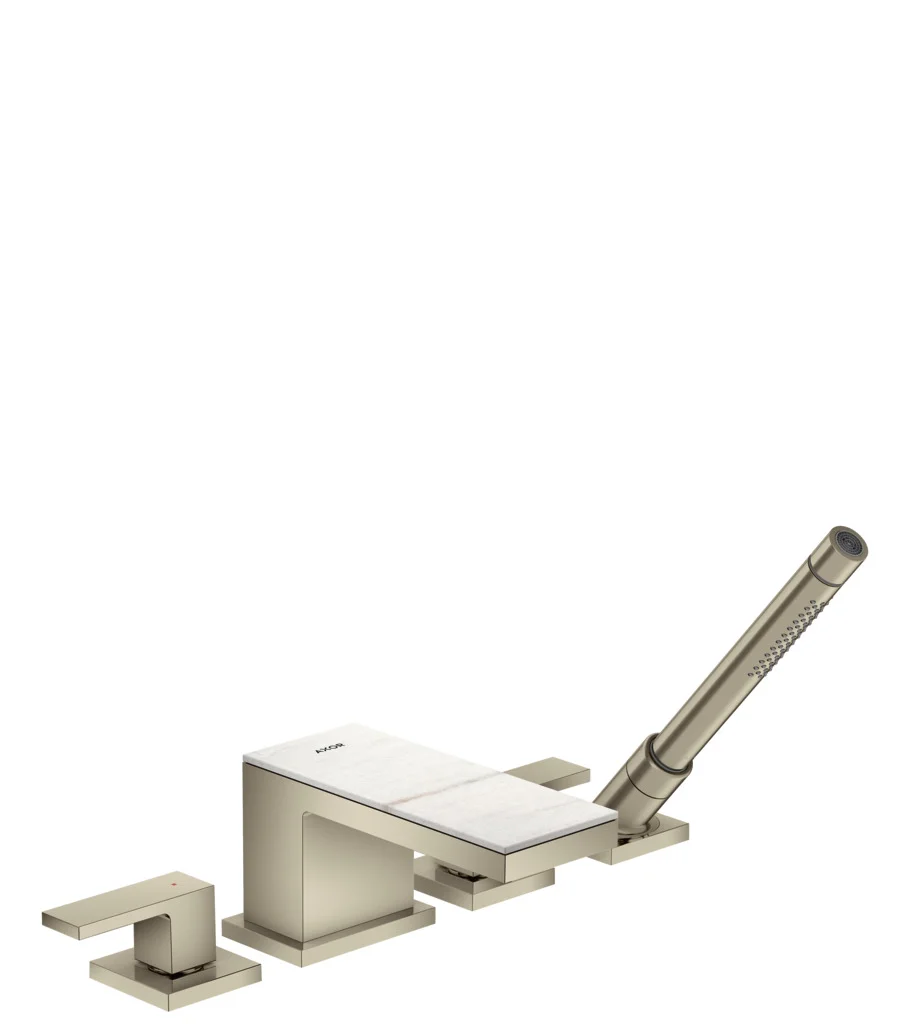 Hansgrohe AXOR MyEdition Platte 200 mm Marmor Lasa Covelano Vena Oro abnehmbar