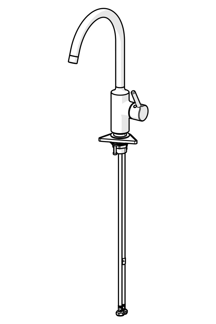 Hansa Einhand-Küchenarmatur „Vantis“ Ausladung 247 mm in chrom Hansa Einhand-Küchenarmatur „Vantis“ Ausladung 247 mm in chrom