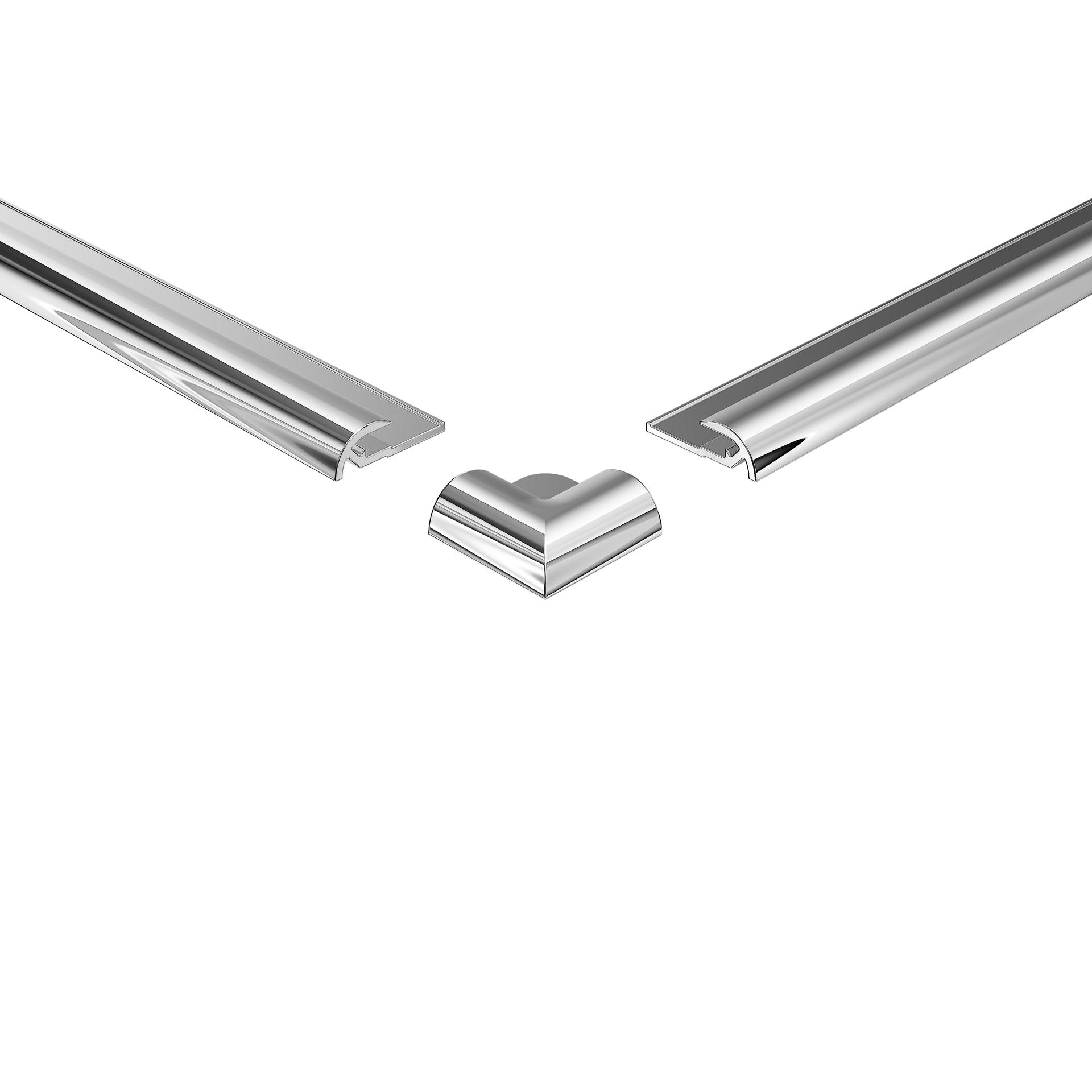 HSK Außenecke rund „RenoDeco“ für RenoDeco Wandverkleidungssystem in Alu Silber-matt HSK Außenecke rund „RenoDeco“ für RenoDeco Wandverkleidungssystem in Alu Silber-matt
