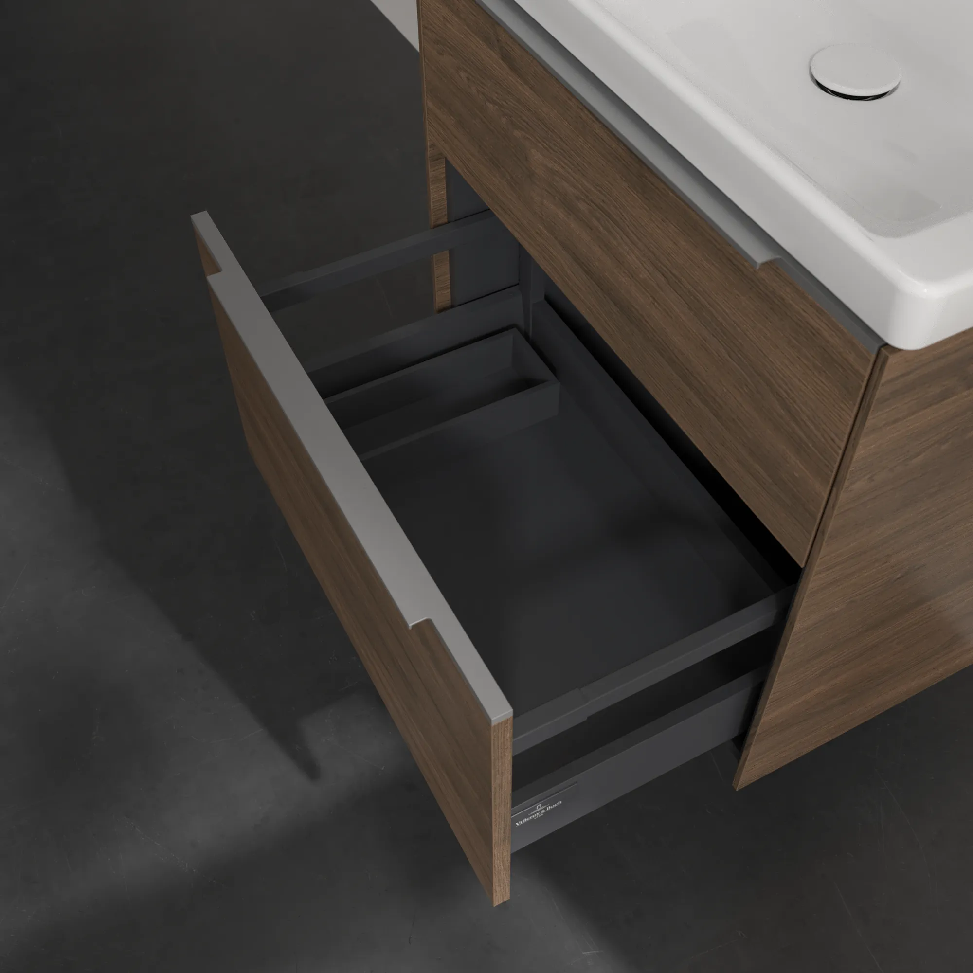 Villeroy & Boch Waschbeckenunterschrank Subway 3.0 Arizona Oak, 622 x 576 x 462 mm, mit Beleuchtung und SoftClosing Villeroy & Boch Waschbeckenunterschrank Subway 3.0 Arizona Oak, 622 x 576 x 462 mm, mit Beleuchtung und SoftClosing