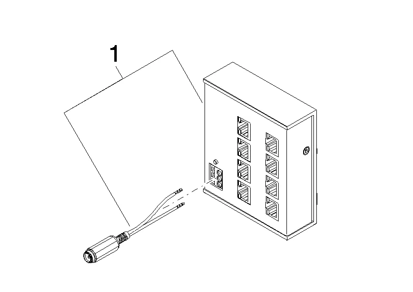 Dornbracht SpaSolution Bad Elektrozubehör Steuergerät Powered Ethernet Switch 10 / 100 8-Kanal ERSATZTEILE