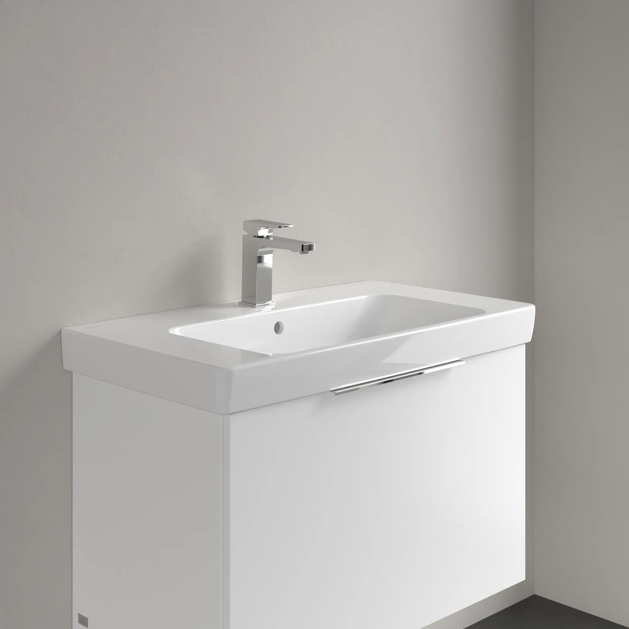 Villeroy & Boch Waschbecken „Architectura“ 800 × 455 × 165 mm, ohne Hahnlochbohrung, für Becken mittig