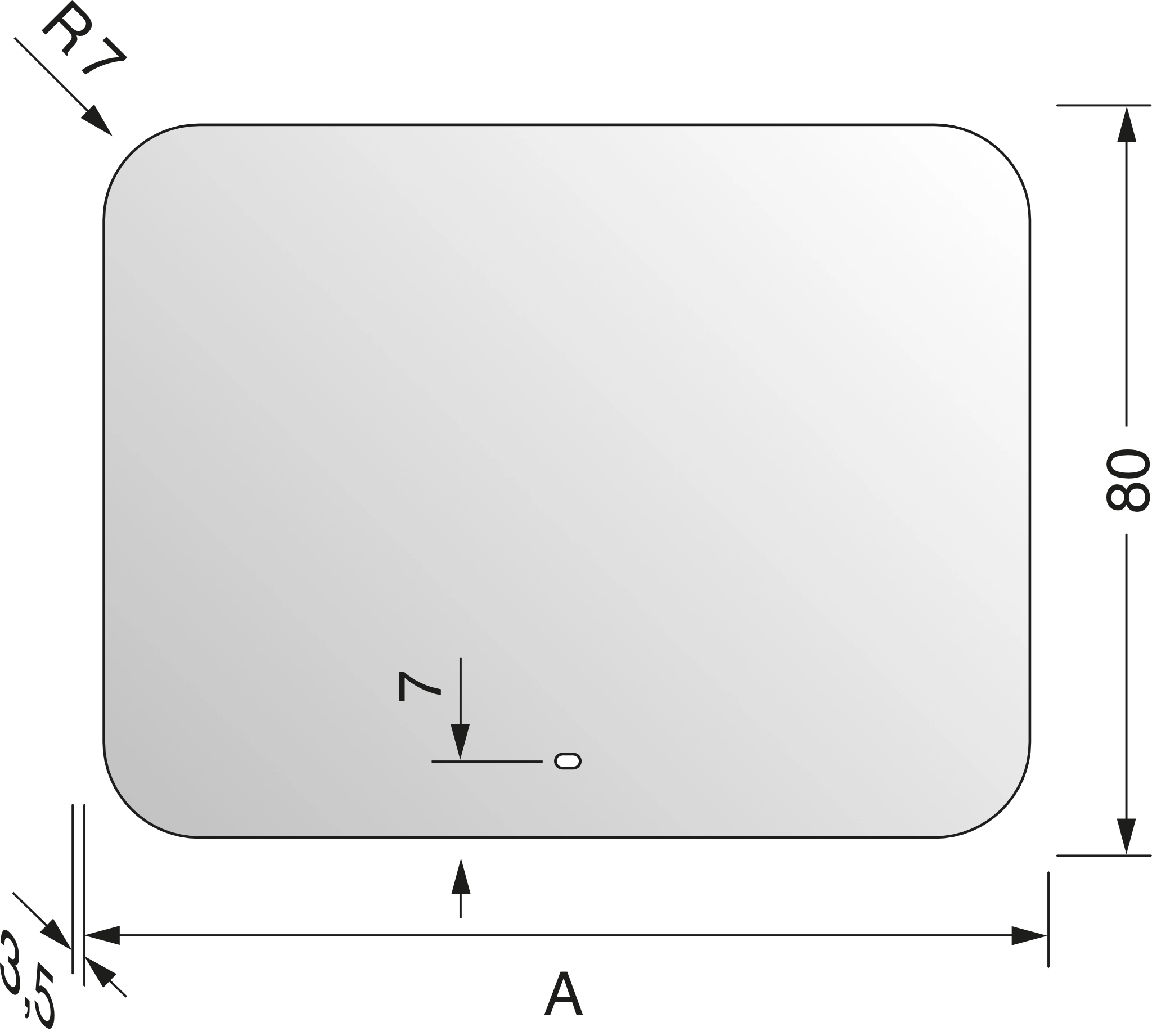 repaBAD Spiegel „Look 6“ 800 mm in Alu Eloxal repaBAD Spiegel „Look 6“ 800 mm in Alu Eloxal