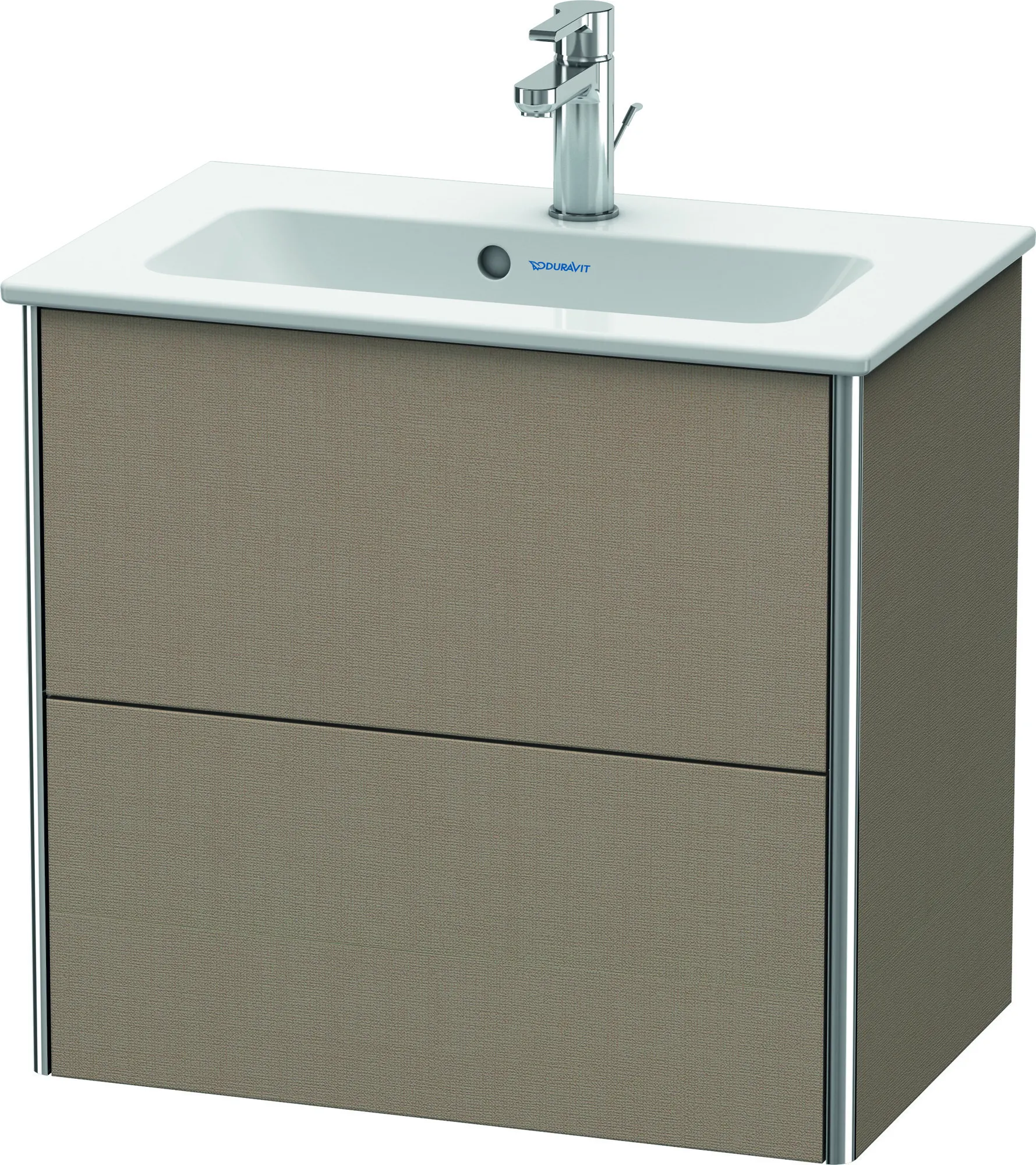 Duravit Waschtischunterschrank wandhängend „XSquare“ 61 × 56 × 38,8 cm Leinen