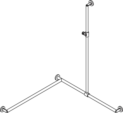 HEWI Haltegriff Ausführung links „System 900“ in Weiß tiefmatt / Signalweiß matt HEWI Haltegriff Ausführung links „System 900“ in Weiß tiefmatt / Signalweiß matt