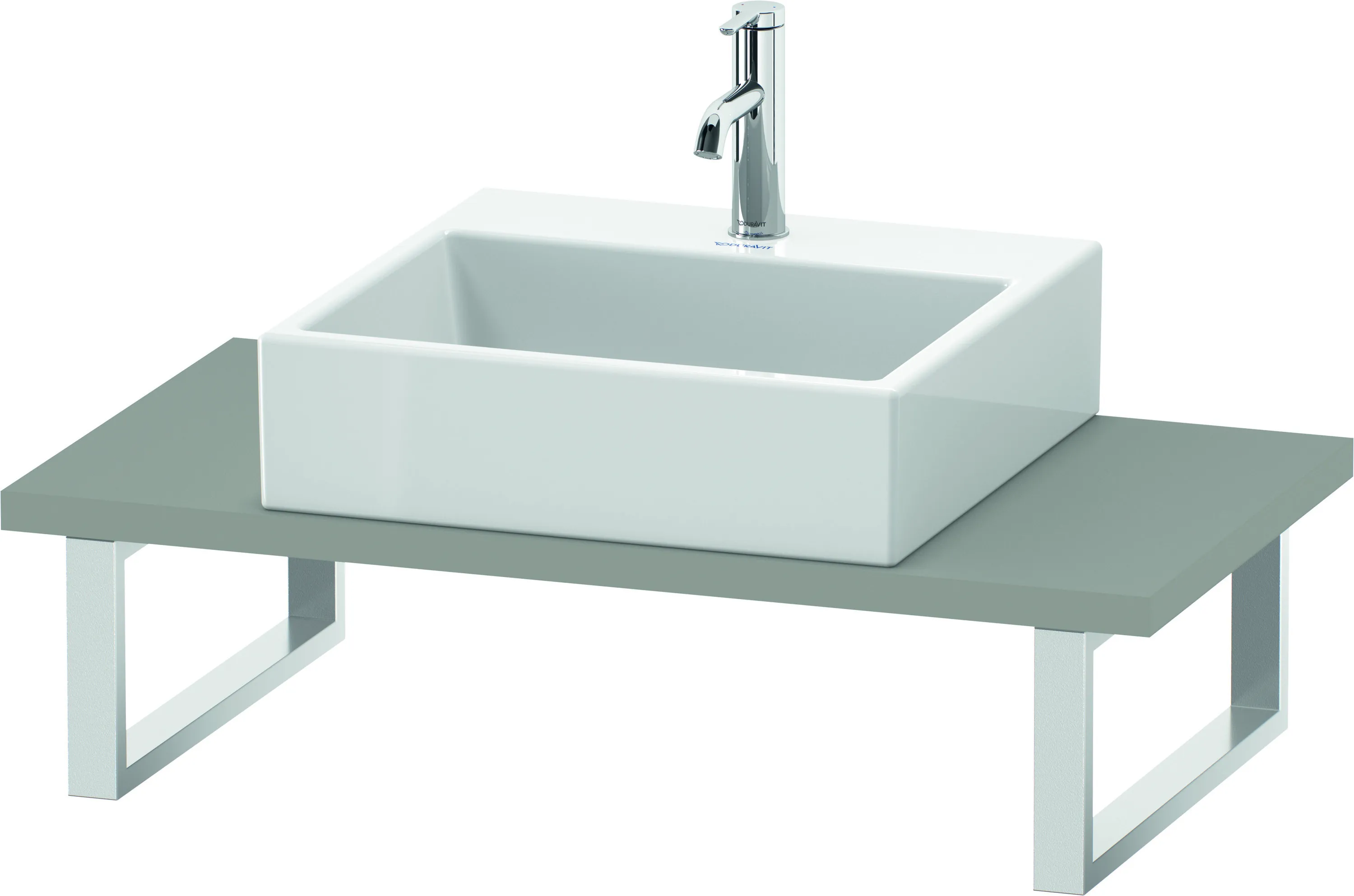 Duravit Konsole „L-Cube“ in Betongrau Matt