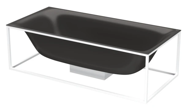 Bette Badewanne „BetteLux Shape“ rechteck 190 × 90 cm in Anthracite