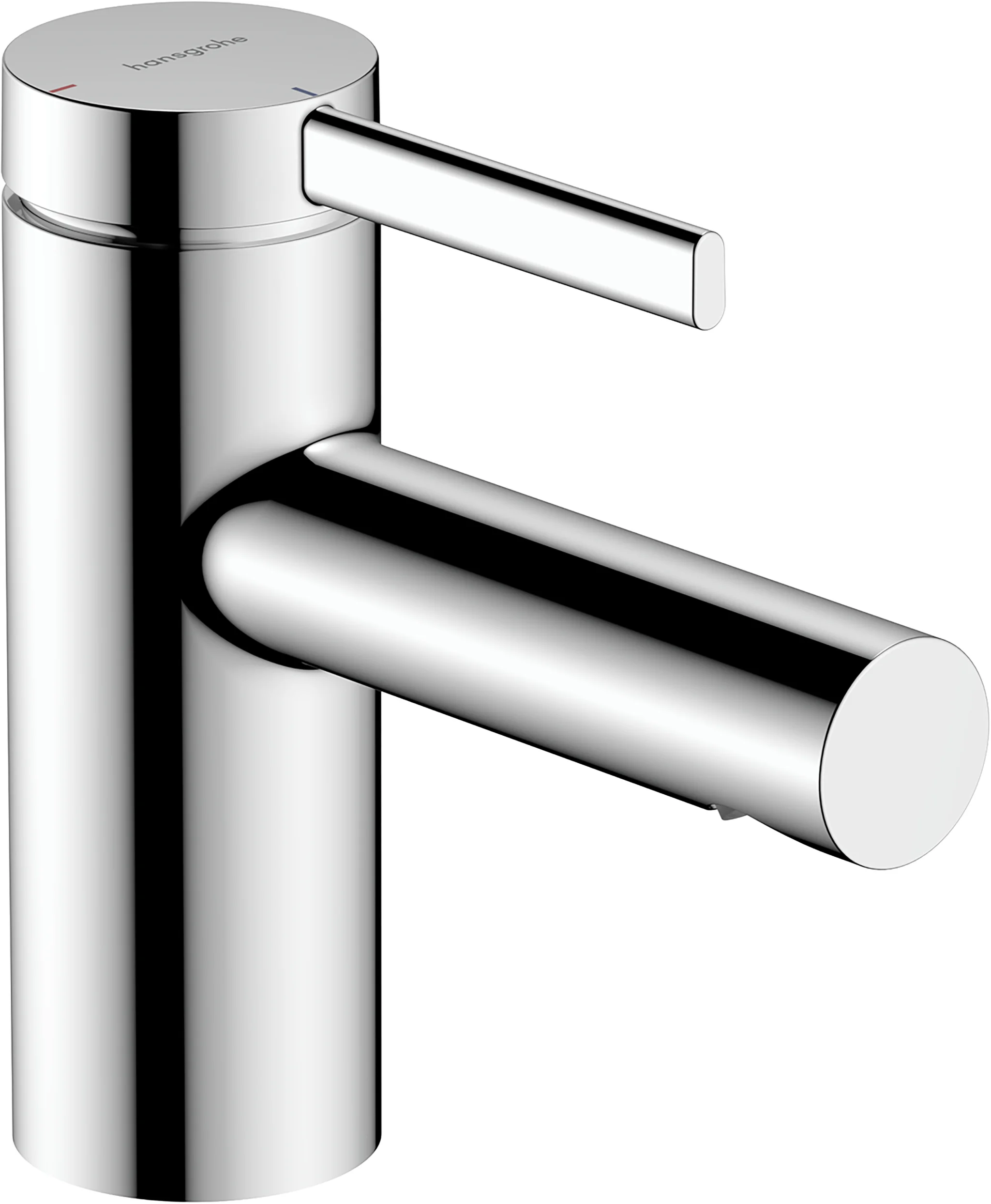 Hansgrohe Zesis S Einhebel-Waschtischmischer mit Metall-Zugstangen-Ablaufgarnitur, Chrom, ComfortZone 70, Ausladung 105 mm, Auslaufhöhe 74 mm