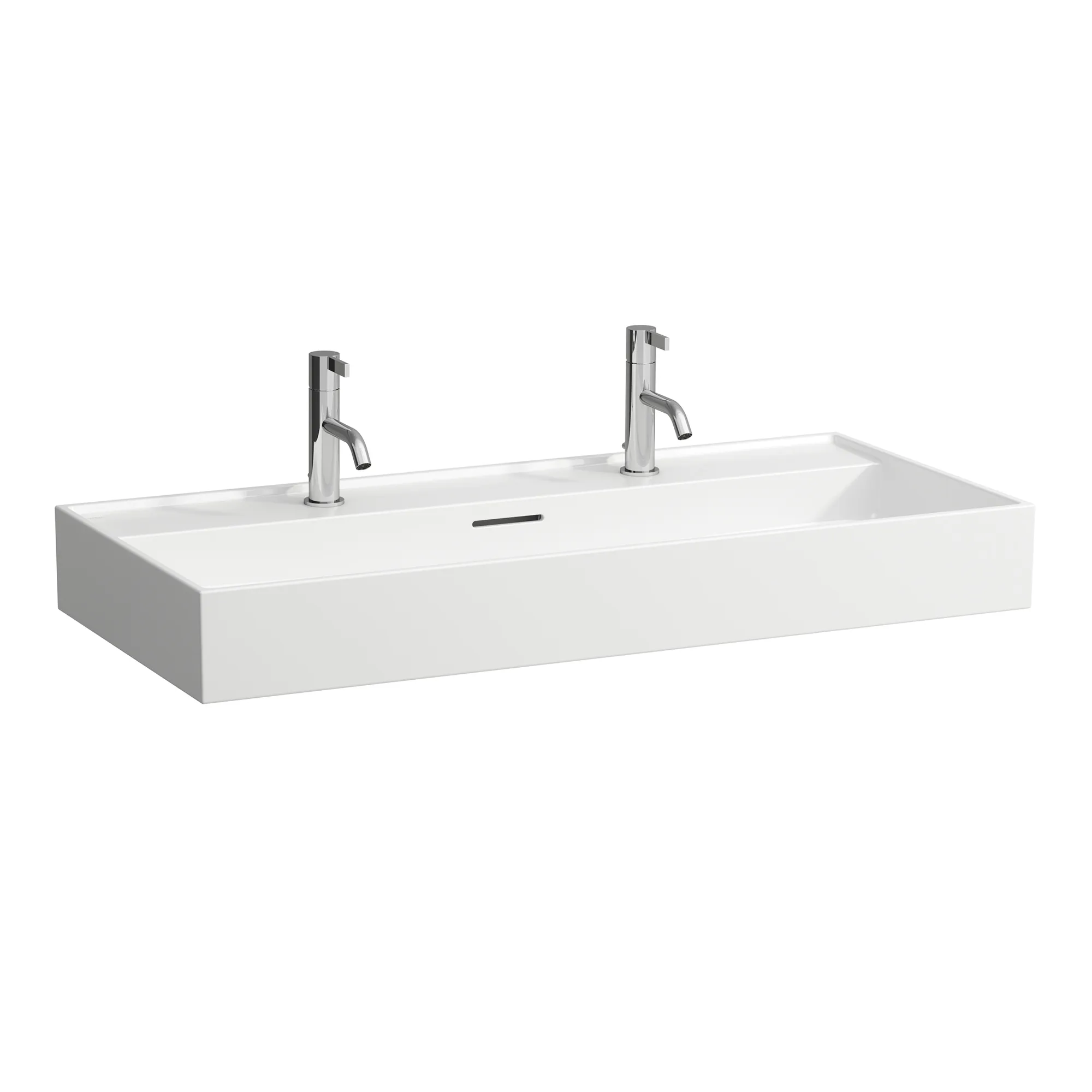 Laufen Aufsatz-Waschtisch Kartell Laufen, Graphit matt, 460x1000x145 mm, 1 Hahnloch links und rechts, Standardablauf Laufen Aufsatz-Waschtisch Kartell Laufen, Graphit matt, 460x1000x145 mm, 1 Hahnloch links und rechts, Standardablauf