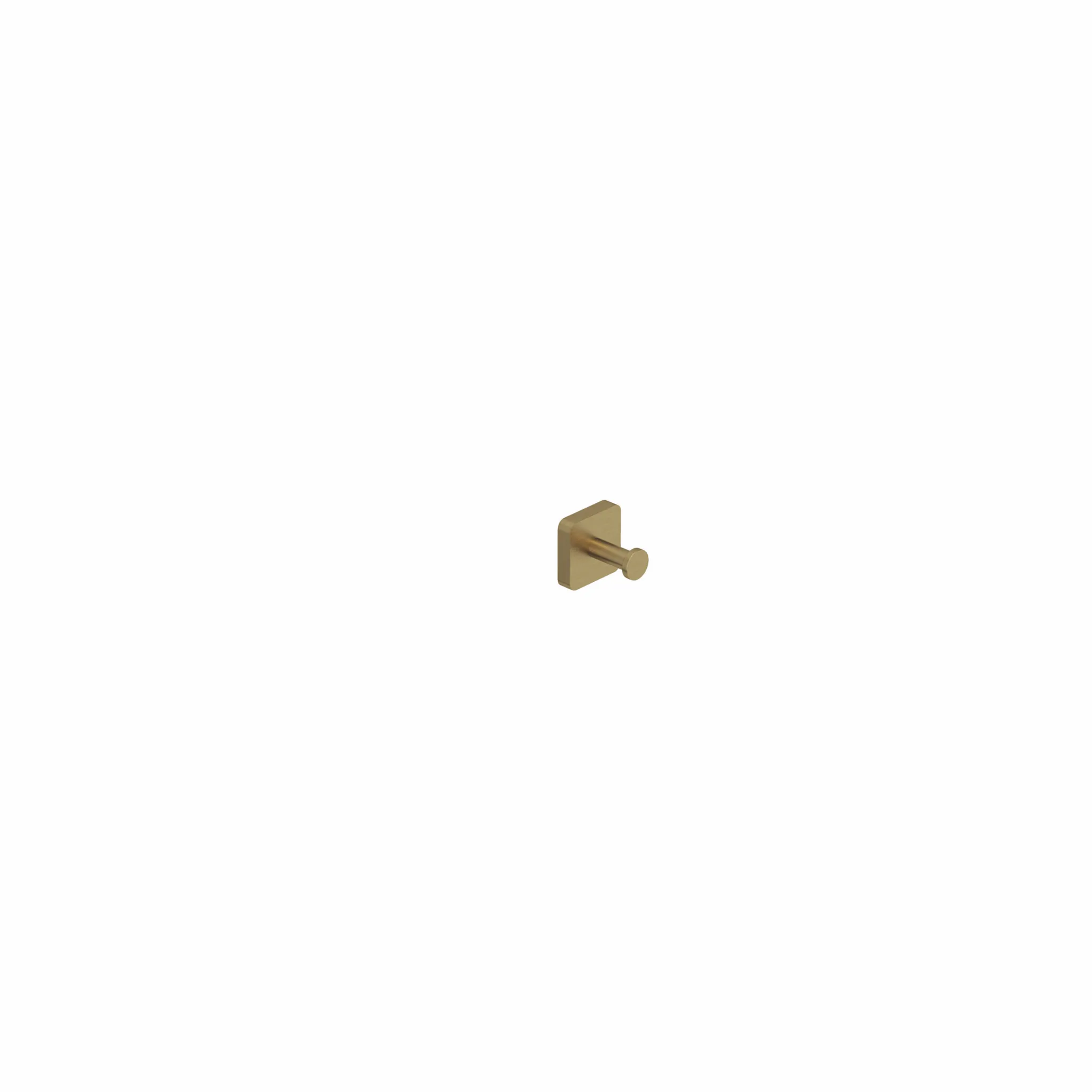 Kludi-VELA S Haken Brushed Gold – feststehend, Wandmontage mit Schrauben oder Klebe-Set, Artikelnummer 25984N0
