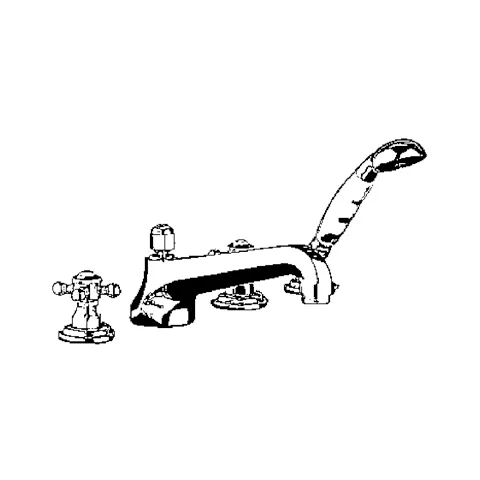 Kludi 1926 WFB- Armatur, Badewanne-Zweigriffarmatur, 45 vergoldet