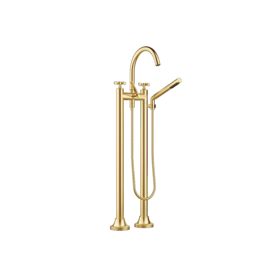 Wannen-Zweilochbatterie für freistehende Montage mit Handbrausegarnitur VAIA Chrom 25943809 Wannen-Zweilochbatterie für freistehende Montage mit Handbrausegarnitur VAIA Chrom 25943809