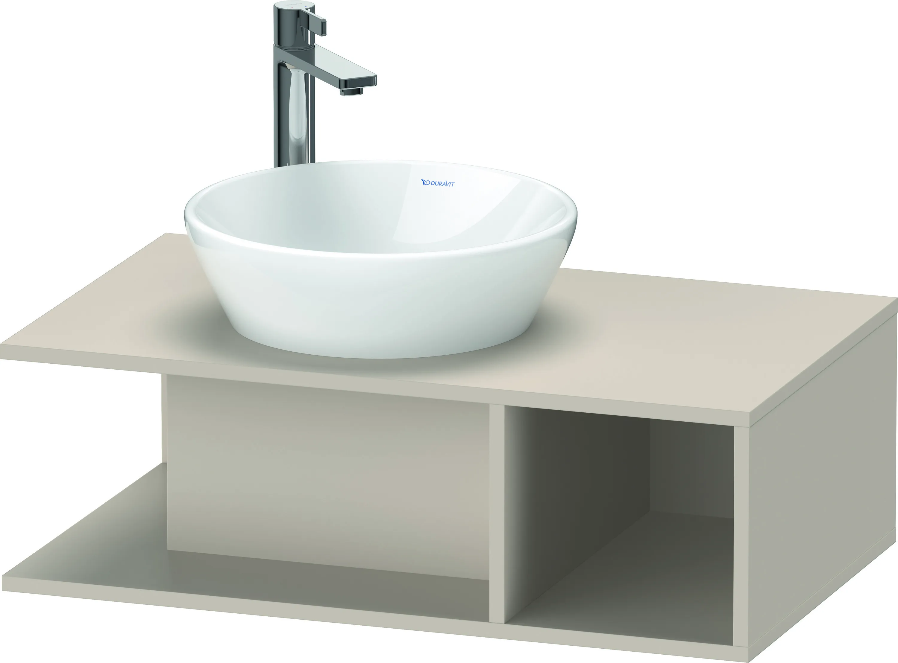 Duravit Waschtischunterschrank wandhängend „D-Neo“ 80 × 26 × 48 cm Taupe Matt Duravit Waschtischunterschrank wandhängend „D-Neo“ 80 × 26 × 48 cm Taupe Matt