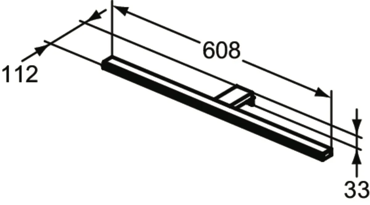 LED-Leuchte Mirror&Light, 12W, 608x112x33mm