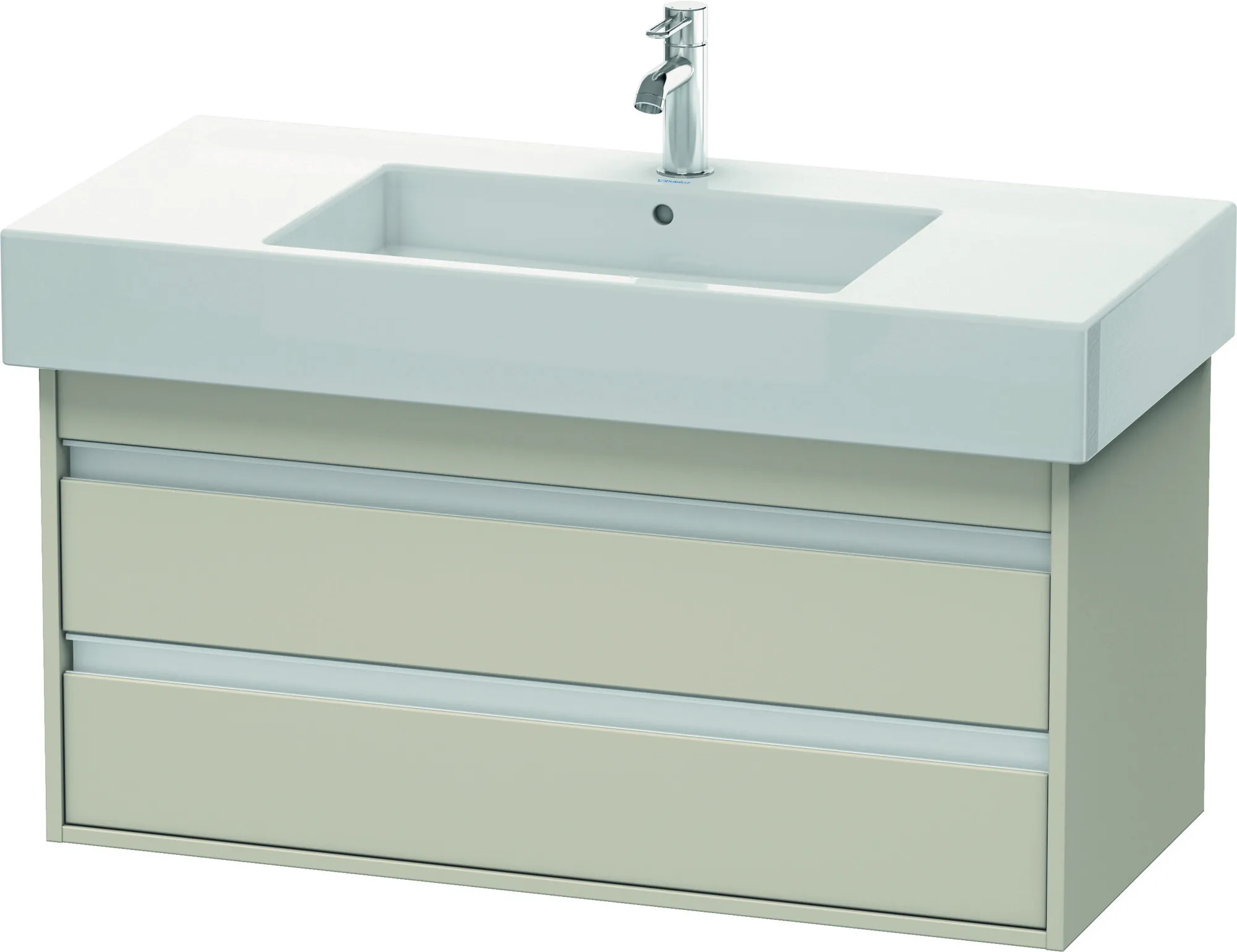 Duravit Waschtischunterschrank wandhängend „Ketho“ 100 × 48 × 45,5 cm Taupe Matt