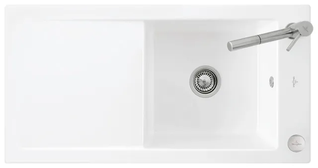 Villeroy & Boch flächenbündiges Küchenspülbecken „Timeline“ 60 flat 965 × 475 × 220 mm in Weiß Alpin Villeroy & Boch flächenbündiges Küchenspülbecken „Timeline“ 60 flat 965 × 475 × 220 mm in Weiß Alpin