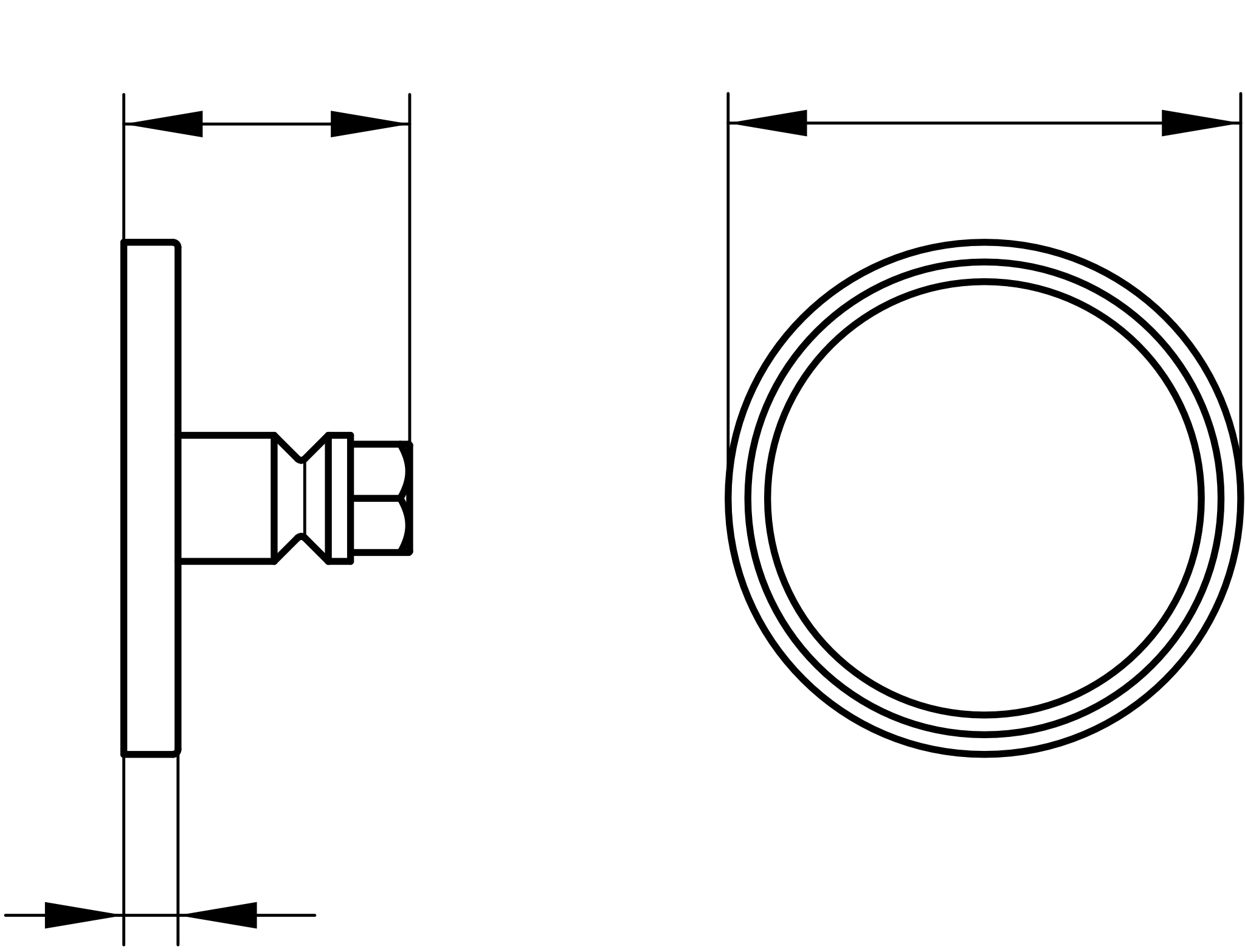 Universalartikel 04994001001 Klebe-Set 10 für 12820, 12822, 12863 mit runder Rosette verchromt