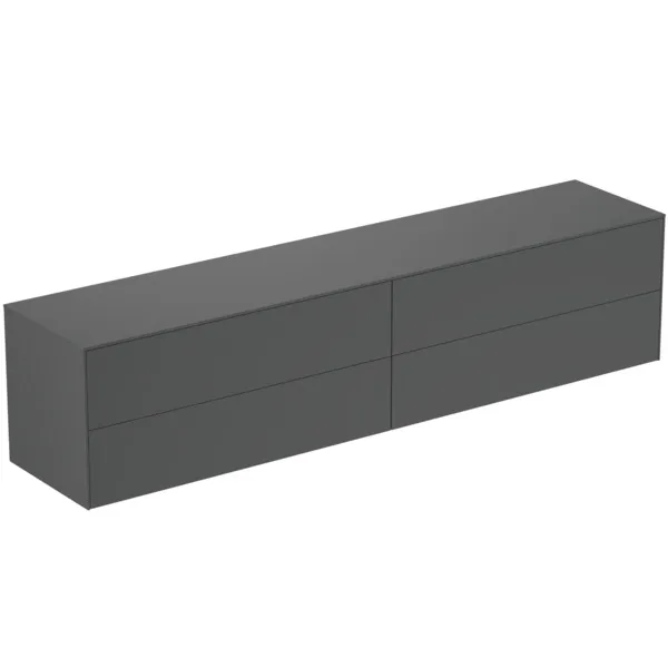 Ideal Standard Waschtischunterschrank Conca, 4 Auszüge, Anthrazit