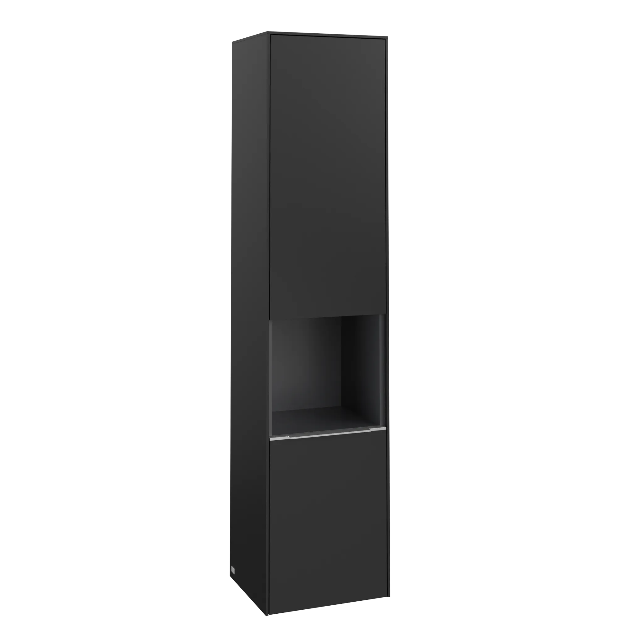 Villeroy & Boch Hochschrank mit offenem Fach „Subway 3.0“ 40 × 171 × 36,2 × 36,2 cm 2 Türen, 1 × offenes Fach, 2 × fixer Fachboden, Anschlag: rechts, 3 × Glasfachboden, 2 Türen, Anschlag rechts