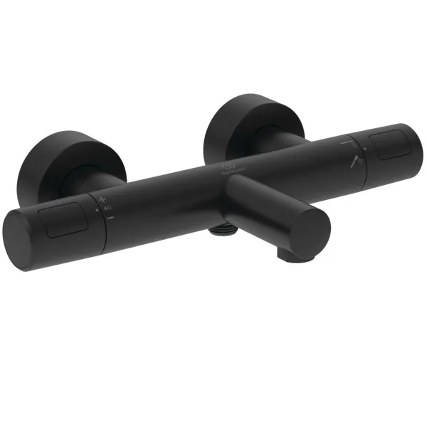 Zweihand-Wannenarmatur „CerathermT25N“ Ausladung 163 mm in Silk Black Zweihand-Wannenarmatur „CerathermT25N“ Ausladung 163 mm in Silk Black