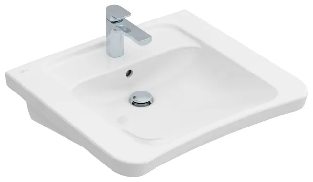 Villeroy & Boch Wandwaschtisch „ViCare“ 650 × 550 × 190 mm, mit Hahnlochbohrung